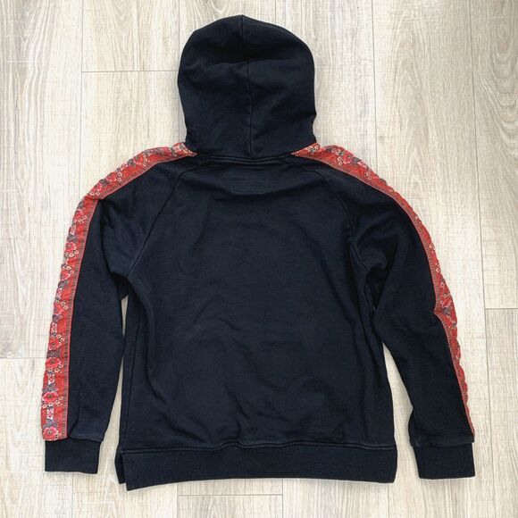 Profound Aesthetic Hoodie Pullover Hooded Sweatshirt Black Red Floral Men Size S - Picture 2 of 10